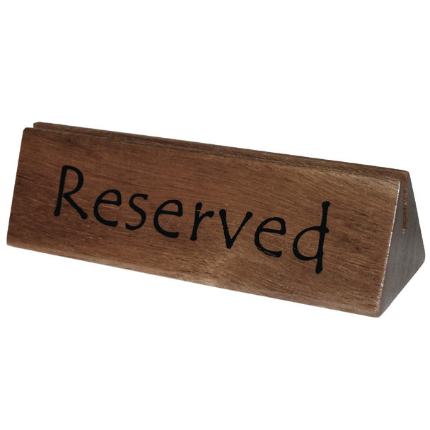 Olympia Acacia Menu Holder and Reserved Sign (Pack of 10) CL381