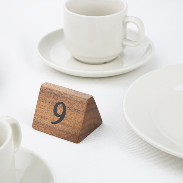 Olympia Acacia Table Number Signs Numbers 1-10 CL392