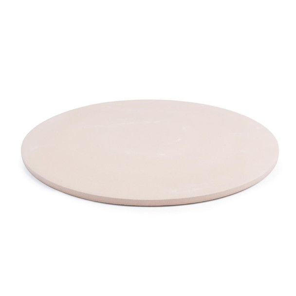 Round Pizza Stone with Metal Serving Rack 15in CL714