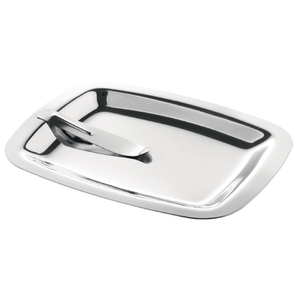 Olympia Square Stainless Steel Tip Tray With Bill Clip CM759