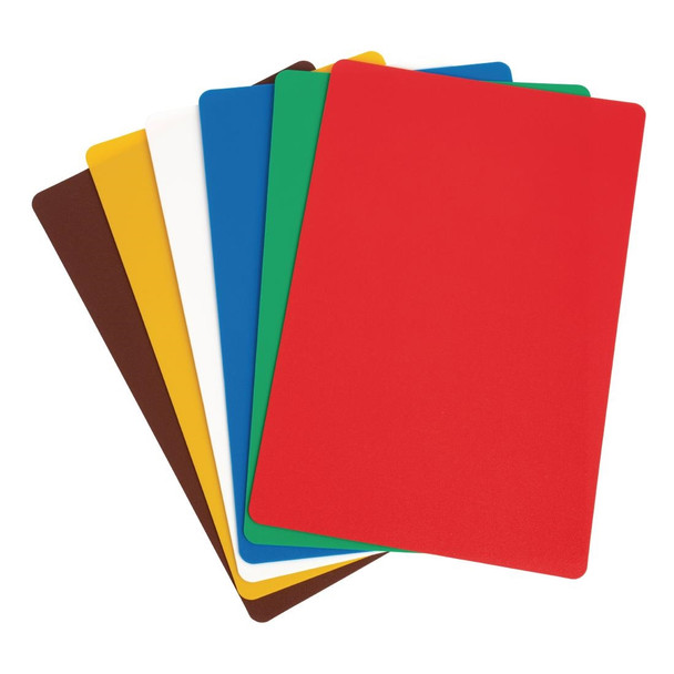 Hygiplas Colour Coded Chopping Mats Set Standard (Pack of 6) CP520