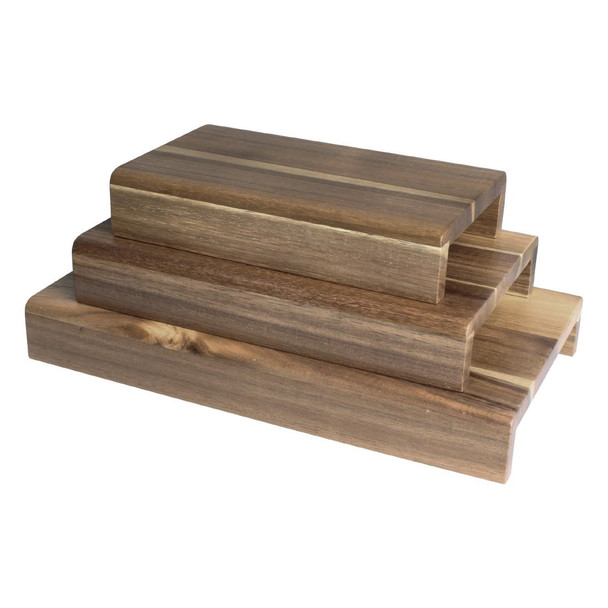 Olympia Acacia Wood Riser Set (Pack of 3) CP697