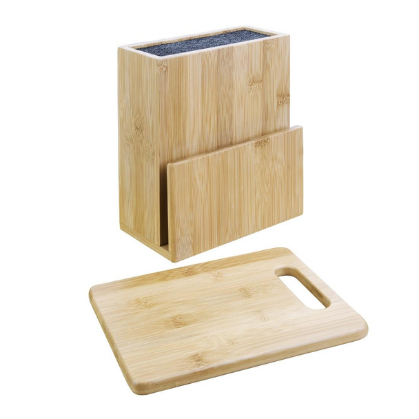 Vogue Wooden Universal Knife Block and Chopping Board CP863