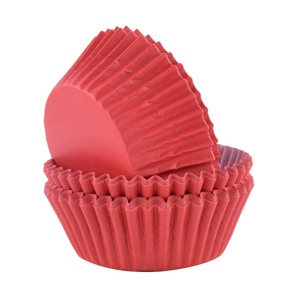 PME Block Colour Cupcake Cases Red, Pack of 60 CX138