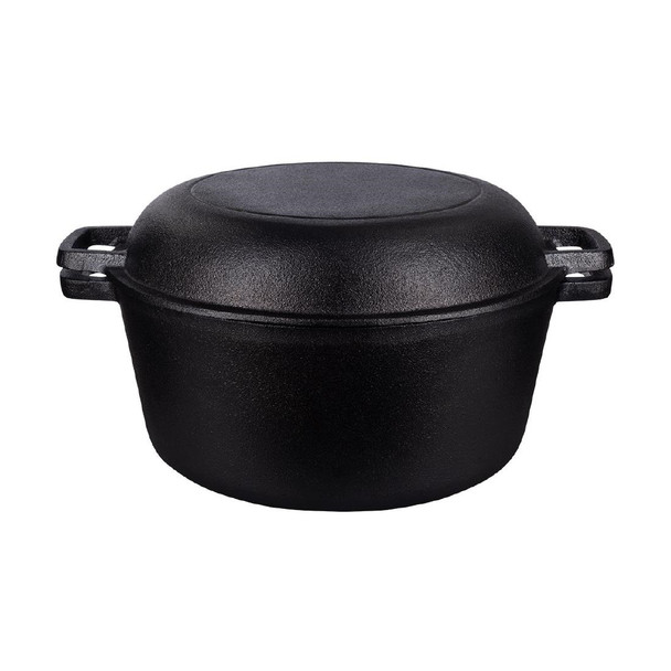 Tramontina Pre-Seasoned 2-in-1 Double Dutch Oven 260mm 4.75Ltr CZ012