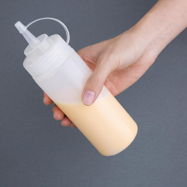 Nisbets Essentials Squeeze Sauce Bottles 12oz (Pack of 6) DA113