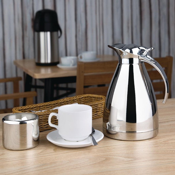 Olympia Vacuum Jug Polished 1Ltr DL167