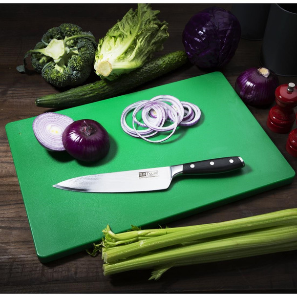 Hygiplas Extra Thick Low Density Green Chopping Board Standard DM006