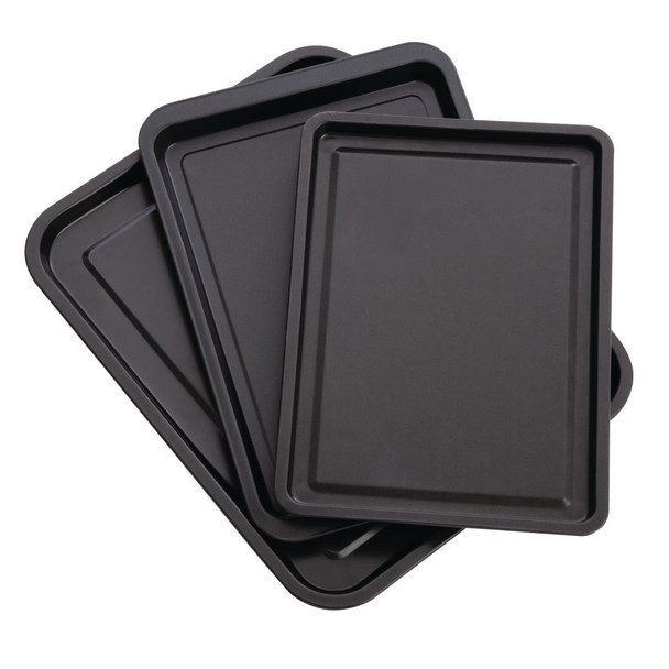 Nisbets Essentials Non Stick Baking Trays (Pack of 3) DW097