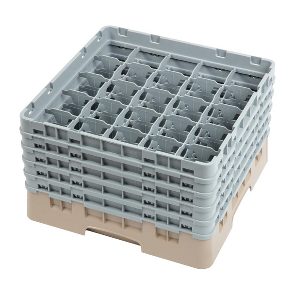 Cambro Camrack Beige 25 Compartments Max Glass Height 257mm DW556