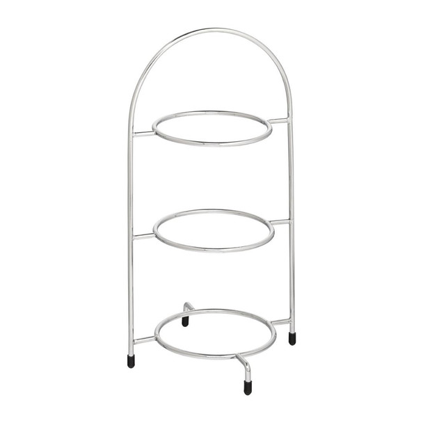 Utopia Chrome Three Tier Cake Stand 200mm DY296