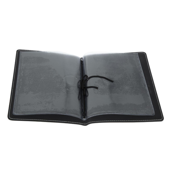 Olympia Faux Leather Menu Cover A5 Black E223