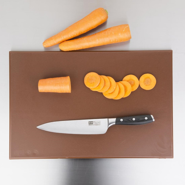 Hygiplas Anti Microbial High Density Brown Chopping Board F160