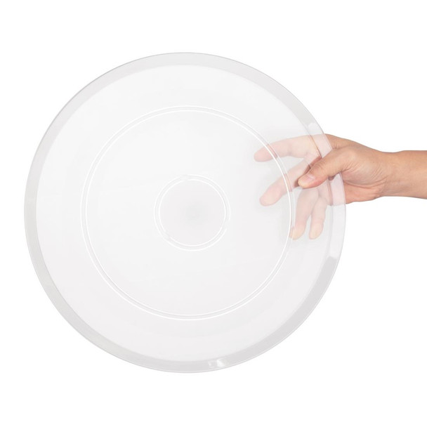 Olympia Kristallon Polycarbonate Display Plate Clear 345(Ø)mm FE474