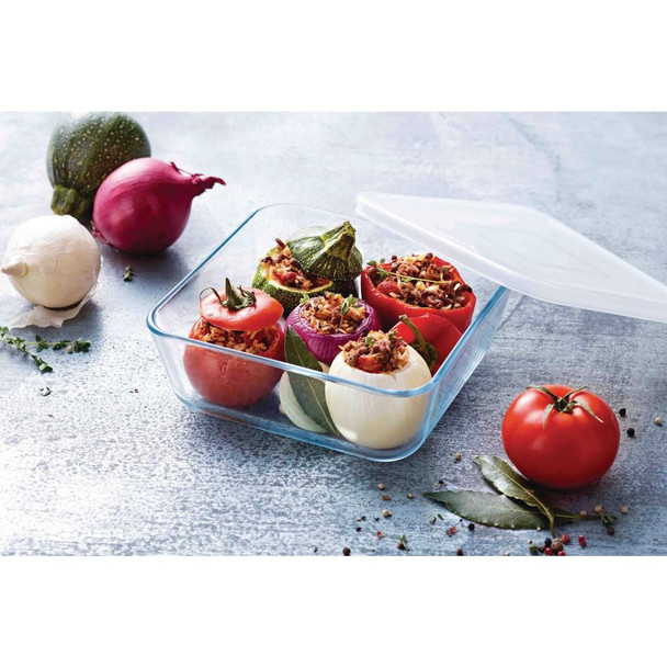 Pyrex Cook & Freeze Square Dish With Lid 850ml FS367
