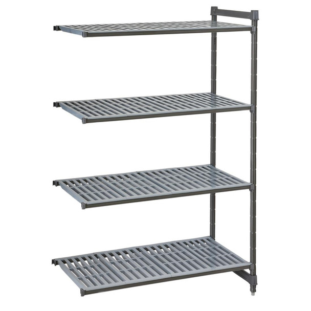 Cambro Camshelving Basics Plus Add-On Unit 4 Tier With Vented Shelves 1830H x 1480W x 460D mm FW616