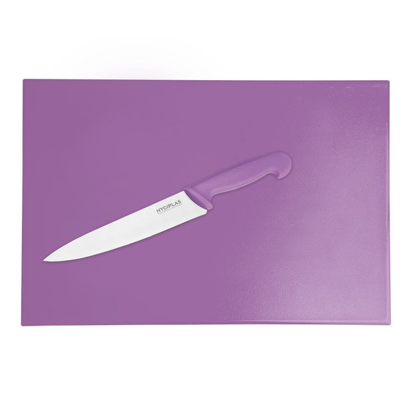 Hygiplas Anti-bacterial High Density Chopping Board Purple - 450x300x10mm FX105