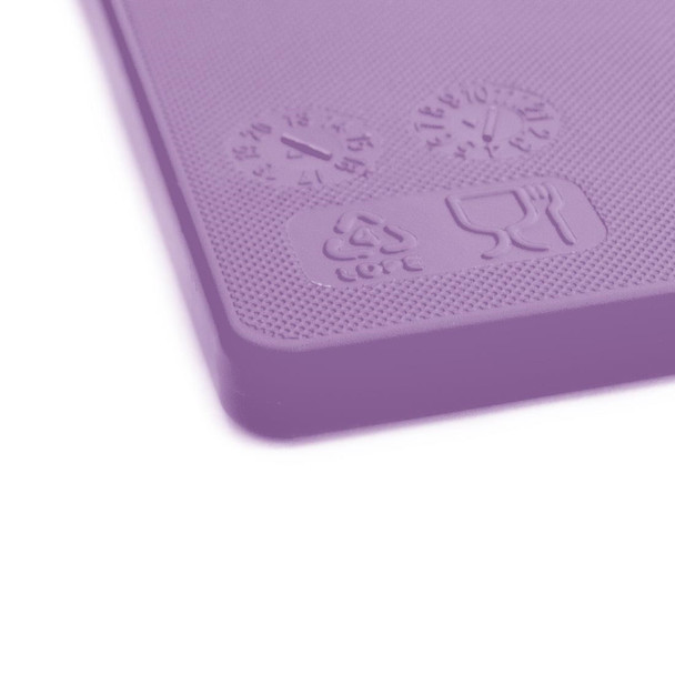 Hygiplas Anti-bacterial Low Density Chopping Board Purple - 450x300x10mm FX110