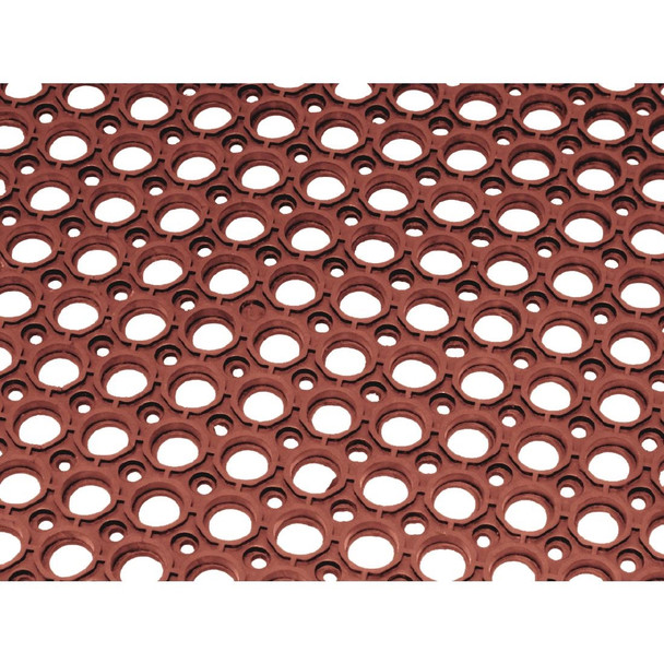 Jantex Rubber Grease Resistant Anti Fatigue Mat Red 1500 x 900mm GF017