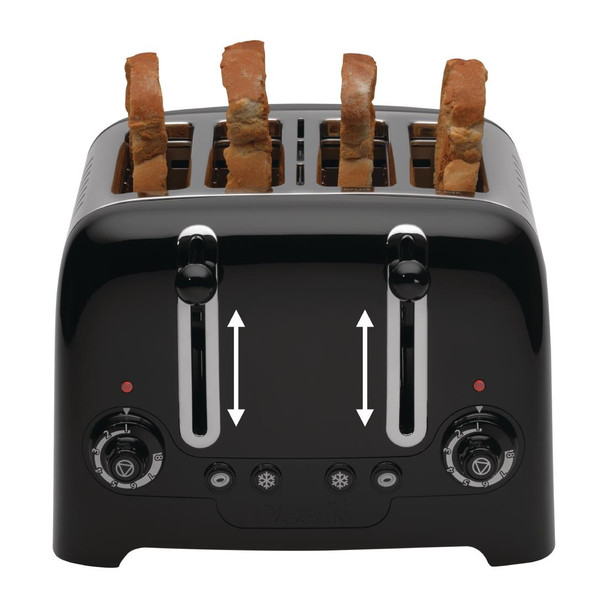 Dualit 4 Slice Lite Toaster Black 46205 GF336