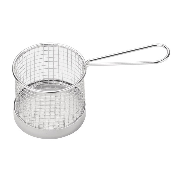 Olympia Chip Basket round with Handle 95mm GG875