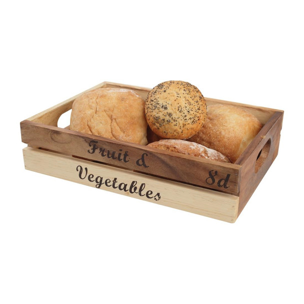 T&G Rustic Wooden Fruit and Veg Crate GL066