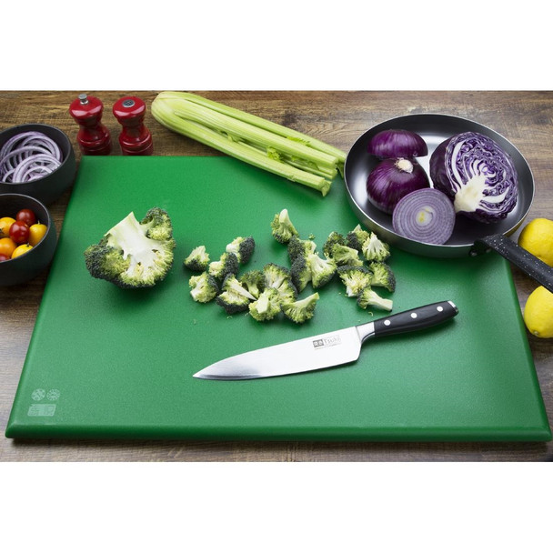 Hygiplas Extra Thick Low Density Green Chopping Board Large HC876