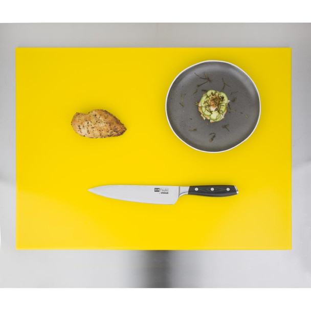 Hygiplas Extra Thick High Density Yellow Chopping Board Large J045