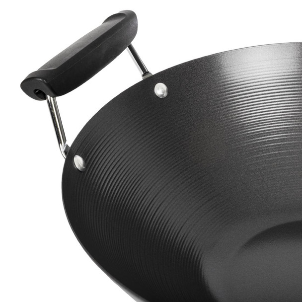 Kitchen Craft Non Stick Flat Base Wok 356mm K250