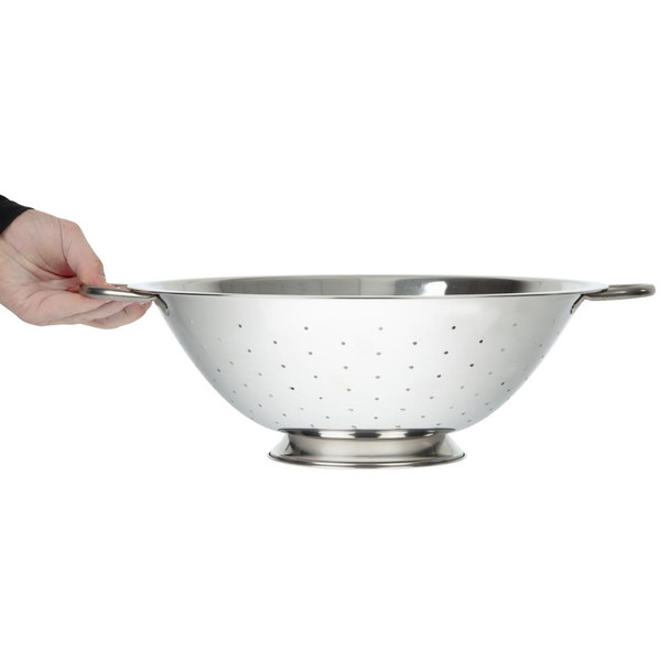 Vogue Stainless Steel Colander 14" K349