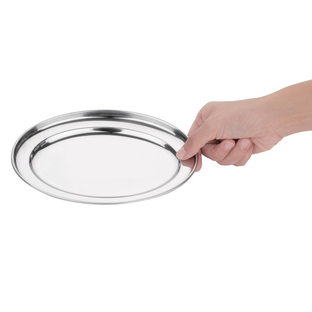 Olympia Stainless Steel Oval Serving Tray 220mm K361