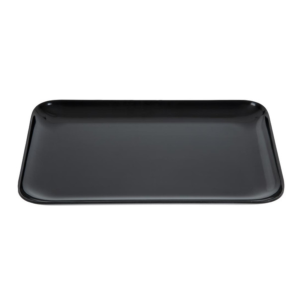 Dalebrook Melamine Small Rectangular Platter Black 240mm L289