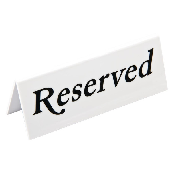 Plastic Reserve Signs (Pack of 10) L988