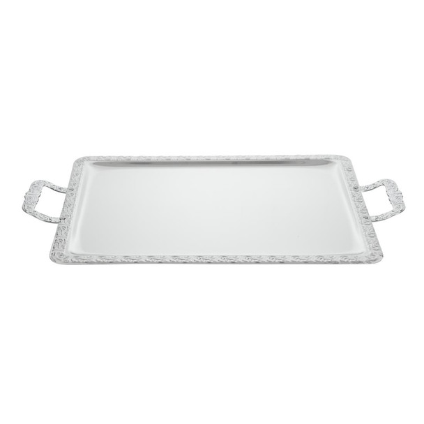 APS Stainless Steel Rectangular Handled Service Tray 600mm P004
