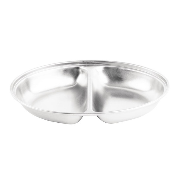 Olympia Oval Vegetable Dish Two Compartments 200mm P184