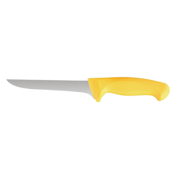 Vogue Yellow Handle 6 Piece Knife Set with Wallet S852