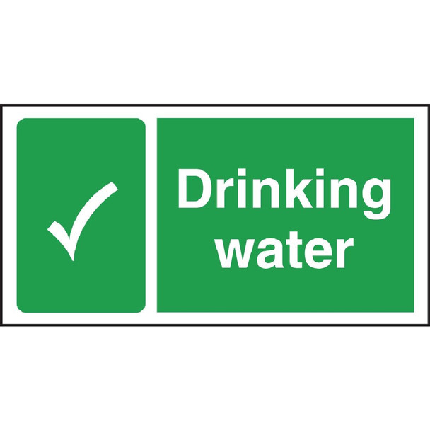 Vogue Drinking Water Sign W194