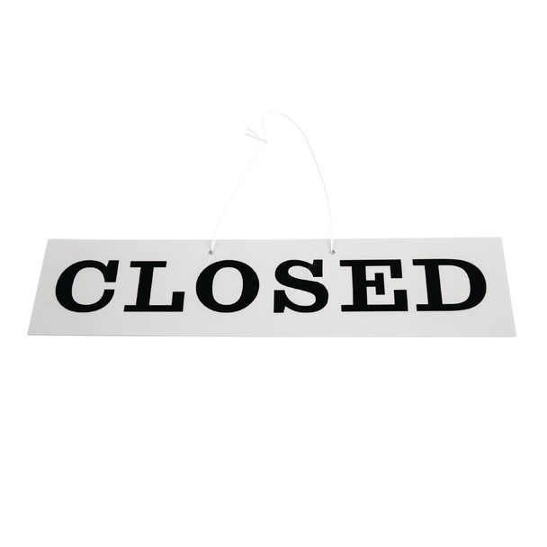 Reversible Hanging Open And Closed Sign W212