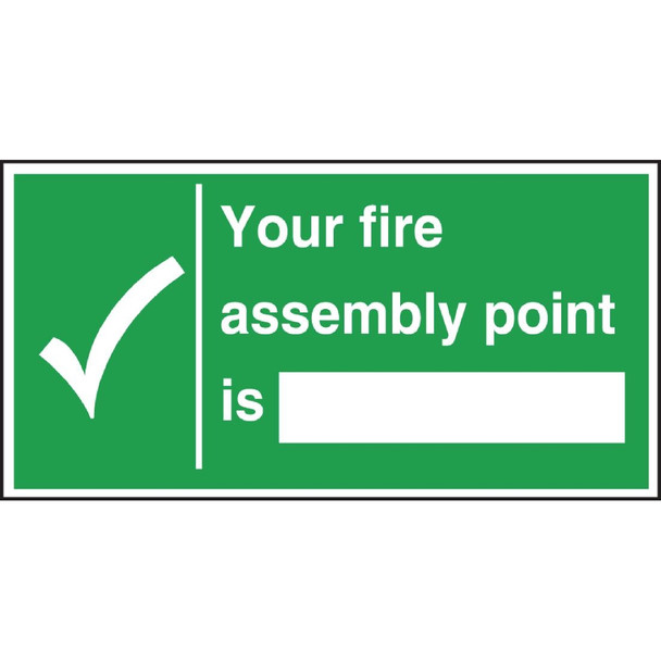 Vogue Fire Assembly Point Sign W312