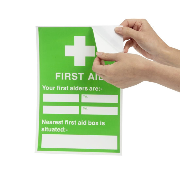 First Aiders Nearest First Aid Box Sign Y922