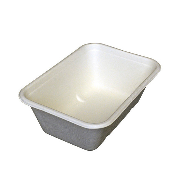 Compostable Bagasse Leakproof Open Tray 750ml 500 Pack