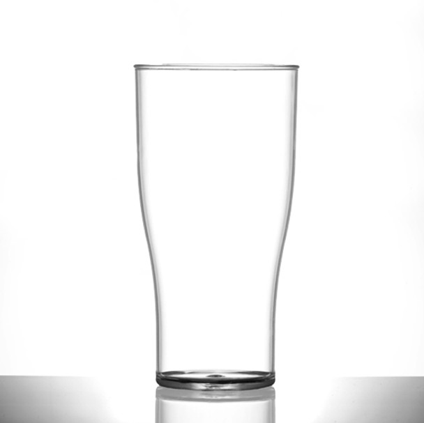 BBP Elite Polycarbonate Tulip Half Pint Glass Nucleated 10oz 48 Pack