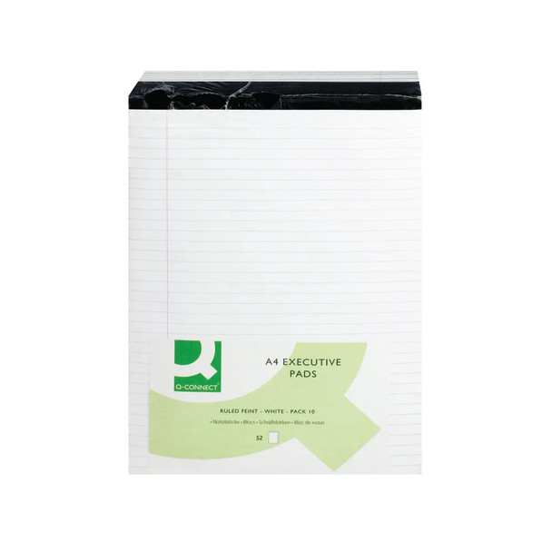 Value Range A4 Executive Note Pad 50 Sheet White 10 Pack