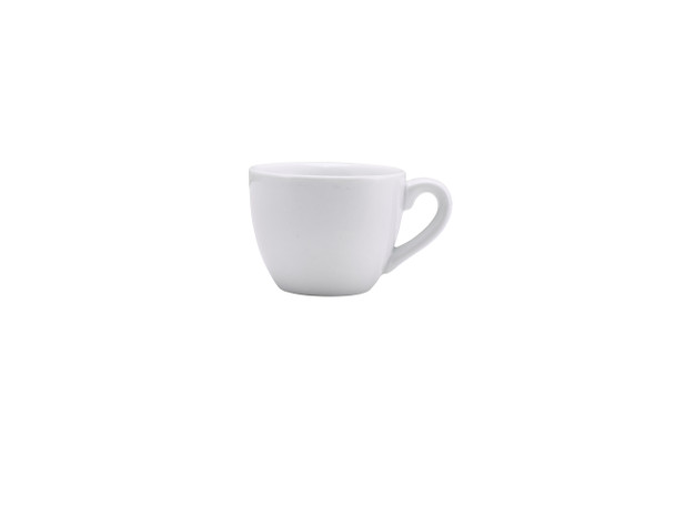 Genware Porcelain Bowl Shaped Cup 9cl/3oz 6 Pack