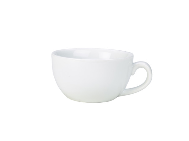 Genware Porcelain Bowl Shaped Cup 25cl/8.75oz 6 Pack