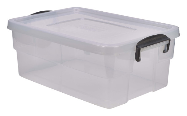 Storage Box 38L W/ Clip Handles 4 Pack