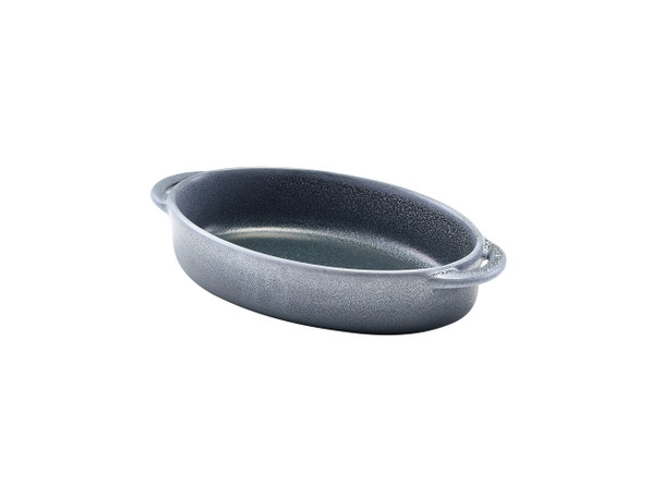 Forge Graphite Stoneware Oval Dish 17.5 x 11.5 x 4cm 6 Pack