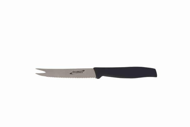 Genware 4" Bar Knife (Serrated) W/ Fork End