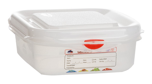 GN Storage Container 1/6 65mm Deep 1.1L 12 Pack