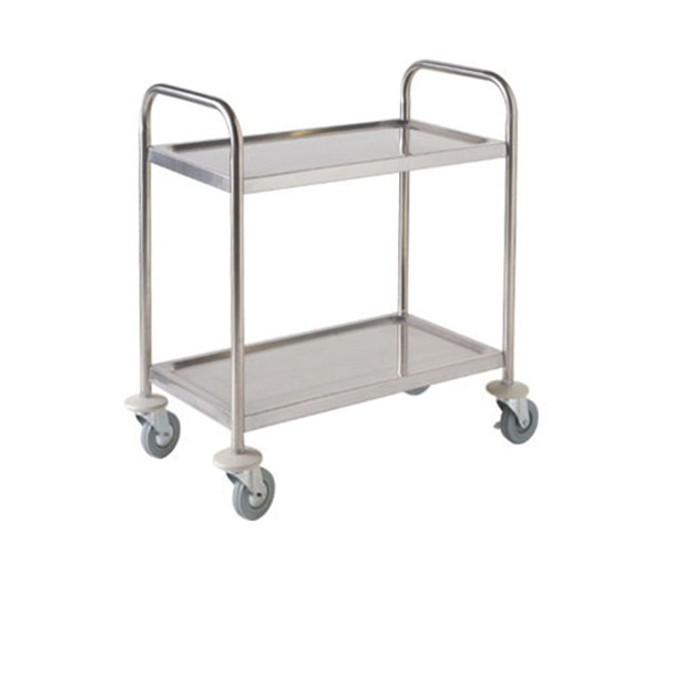 S/St. Trolley 85.5L X 53.5W X 93.3H-2 Shelves